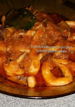 Foto resep Cumi balado campur jengkol