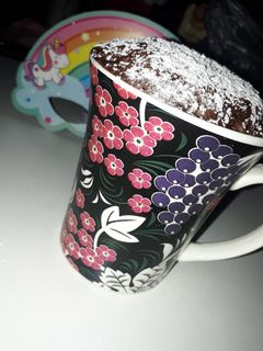 Una foto de Torta en taza p/ microondas. Súper esponjosa !