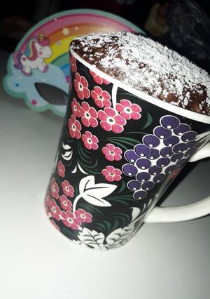 Una foto de Torta en taza p/ microondas. Súper esponjosa !