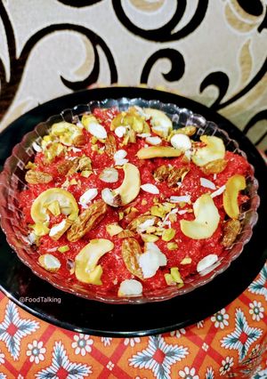 A picture of Beetroot, Carrot Halwa.