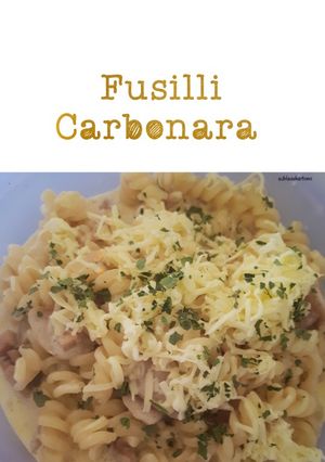Foto resep Fusilli Carbonara