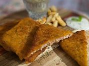 A picture of breaded fish fillet