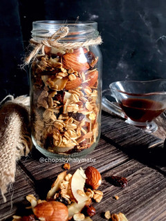 A picture of Homemade granola.