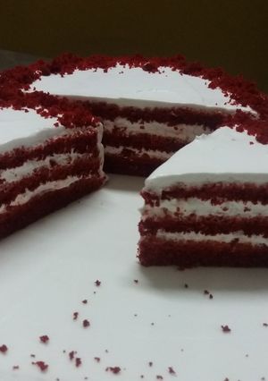 A picture of Red velvet Cake #CookpadApp #Ramadankityari.