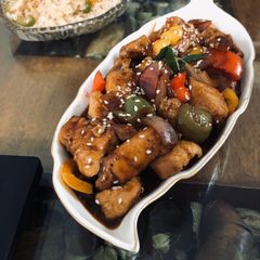 A picture of Authentic Chilli Chicken.