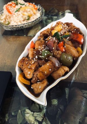 A picture of Authentic Chilli Chicken.