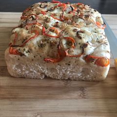 A picture of Italian Focaccia bread.