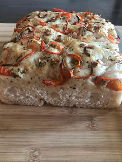 A picture of Italian Focaccia bread.