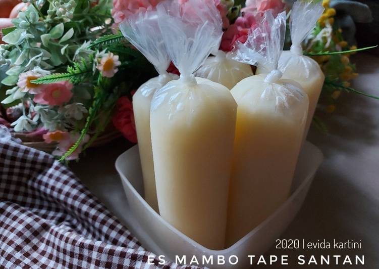 Cara mudah Membuat Es Mambo Tape Santan Anti Gagal