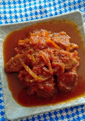 Foto resep Semur daging pedas