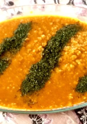 A picture of Simple red lentil curry.