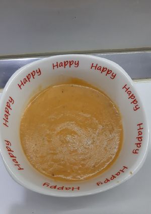 A picture of Red lentil soup.