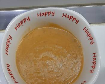 Fresh, Serving Recipe Red lentil soup Delicious Simple