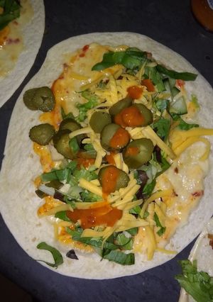 A picture of Chicken wraps.