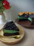 Choco Mint Basque Cheesecake