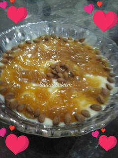 A picture of Khobani ka meetha.
