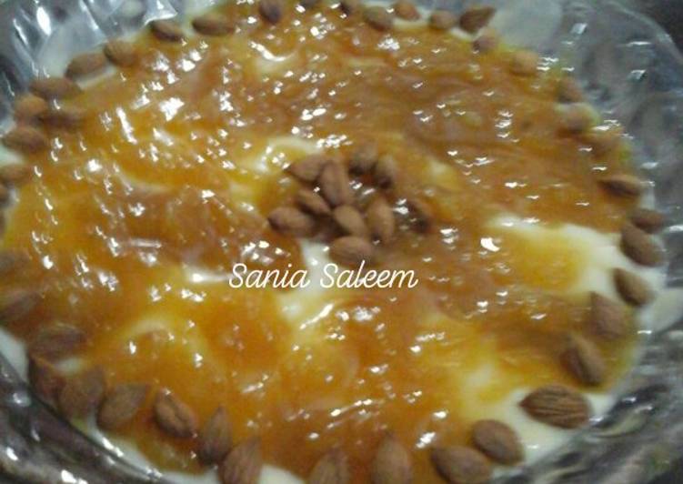 Recipe of Homemade Khobani ka meetha