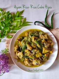 Foto resep Ayam Rica Rica Cabe Ijo(daun kari)