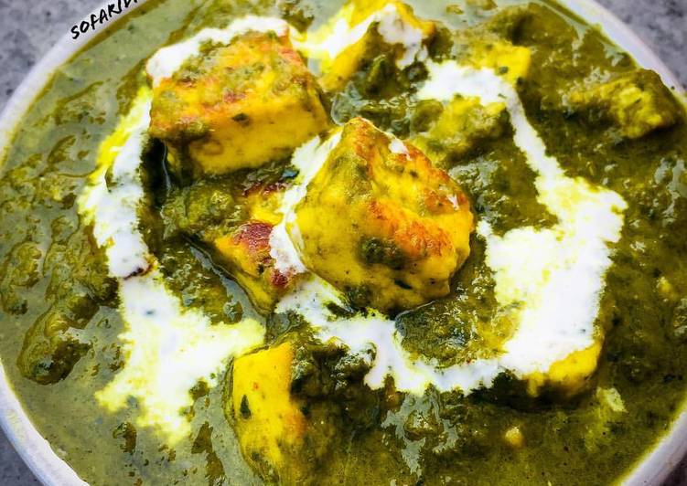 awesome Palak paneer Recipe | ingredients to make Palak paneer Homemade