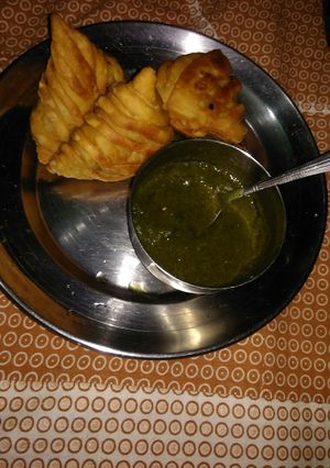 A picture of Strip samose.