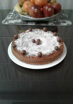 Una foto de Torta de banano y cacao!