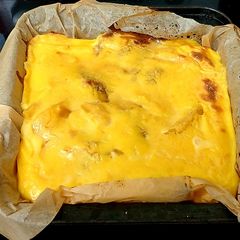 A picture of My fruity Bread Pudding in Vanilla Custard 😍.