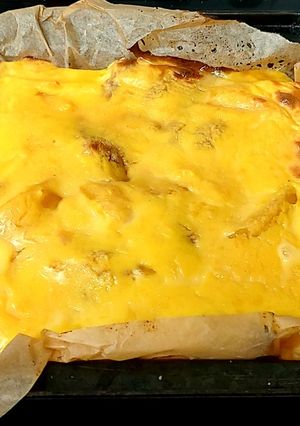 A picture of My fruity Bread Pudding in Vanilla Custard 😍.