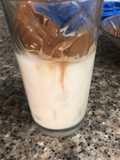 Café batido de crema y leche