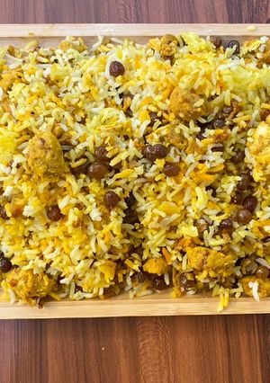 عکسی از دستور مرغ پلو