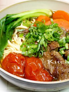紅燒蕃茄牛肉麵_電鍋版 家傳味 的食譜成品照片