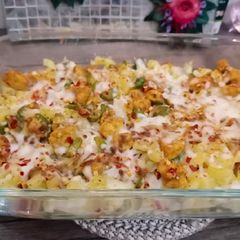 A picture of Creamy Cheese Baked pasta 😋😋.