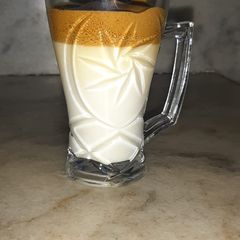 A picture of Dalgona coffee.