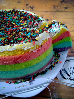 Foto resep Rainbow Cake (Kukus)