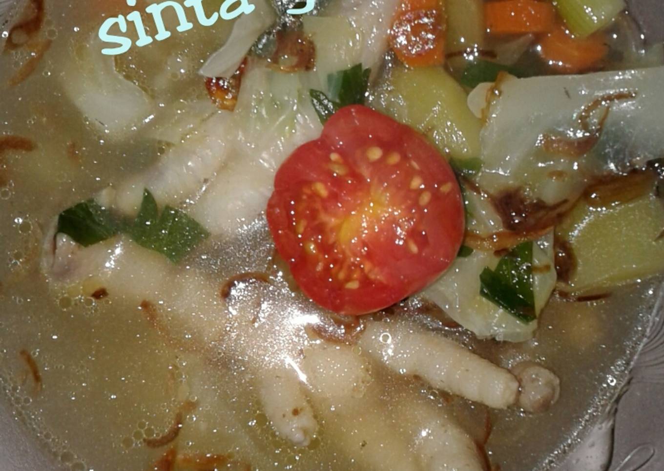 Resep Sop ceker ayam yang Enak