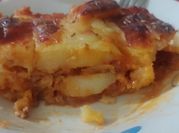 Una foto de lasagna de papa