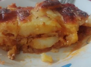 Una foto de Lasañas de papas rapidita y sabrosa