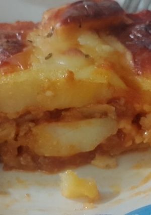 Una foto de Lasañas de papas rapidita y sabrosa