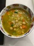 Vegetable Soup with Noodles and Chickpeas