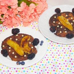 A picture of Chocolate French Toasts With Caramelized Bananas.