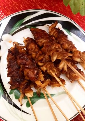 Foto resep Sate Jamur