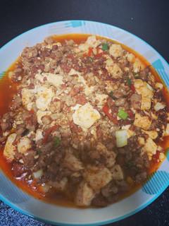超簡單-辣肉醬豆腐😋 的食譜成品照片