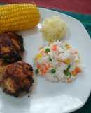 Muslos de pollo mostaza y miel