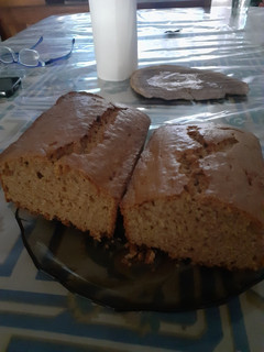 Una foto de Budín de harina integral