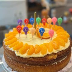 Mum's Orange Birthday Cake - Yummy :P A picture of Mum's Orange Birthday Cake - Yummy :P.