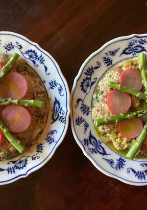 A picture of California Farm Wagyu Steak Tartare.