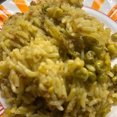 Green pea masala rice A picture of Green pea masala rice.