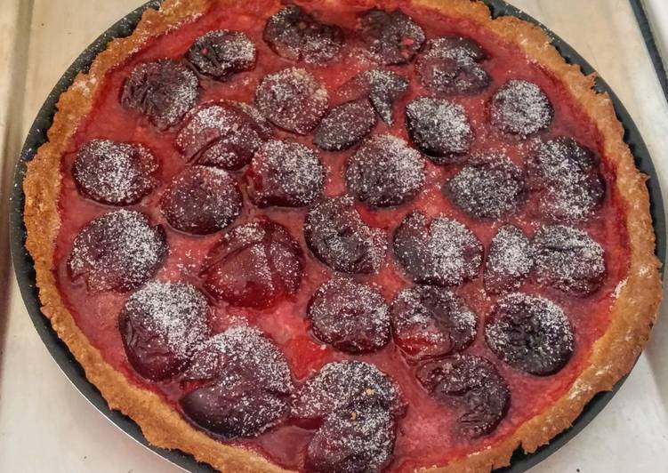 Recette de Fait maison Tarte aux prunes (vegan)