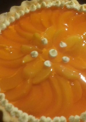 Una foto de Tarta de duraznos