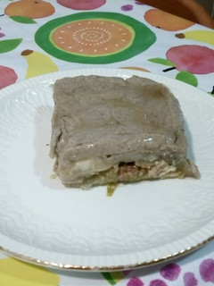 Una foto de Lasaña de berenjenas con carne y bechamel de setas