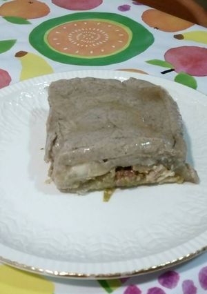 Foto principal de Lasaña de berenjenas con carne y bechamel de setas